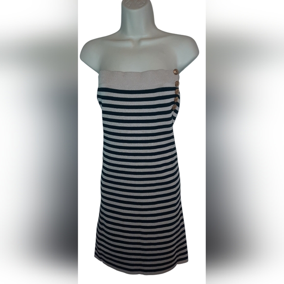 Cider Dresses & Skirts - Cider Black and Cream Strapless Dress